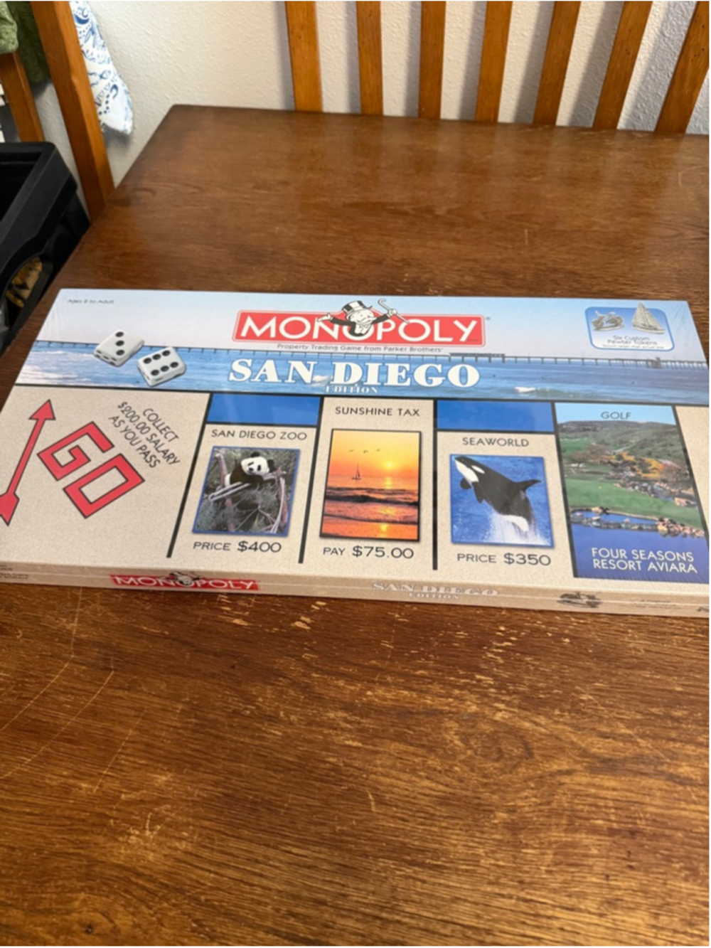 2002 Monopoly San Diego Edition NEW SEALED USAopoly Hasbro Parker Brothers Rare